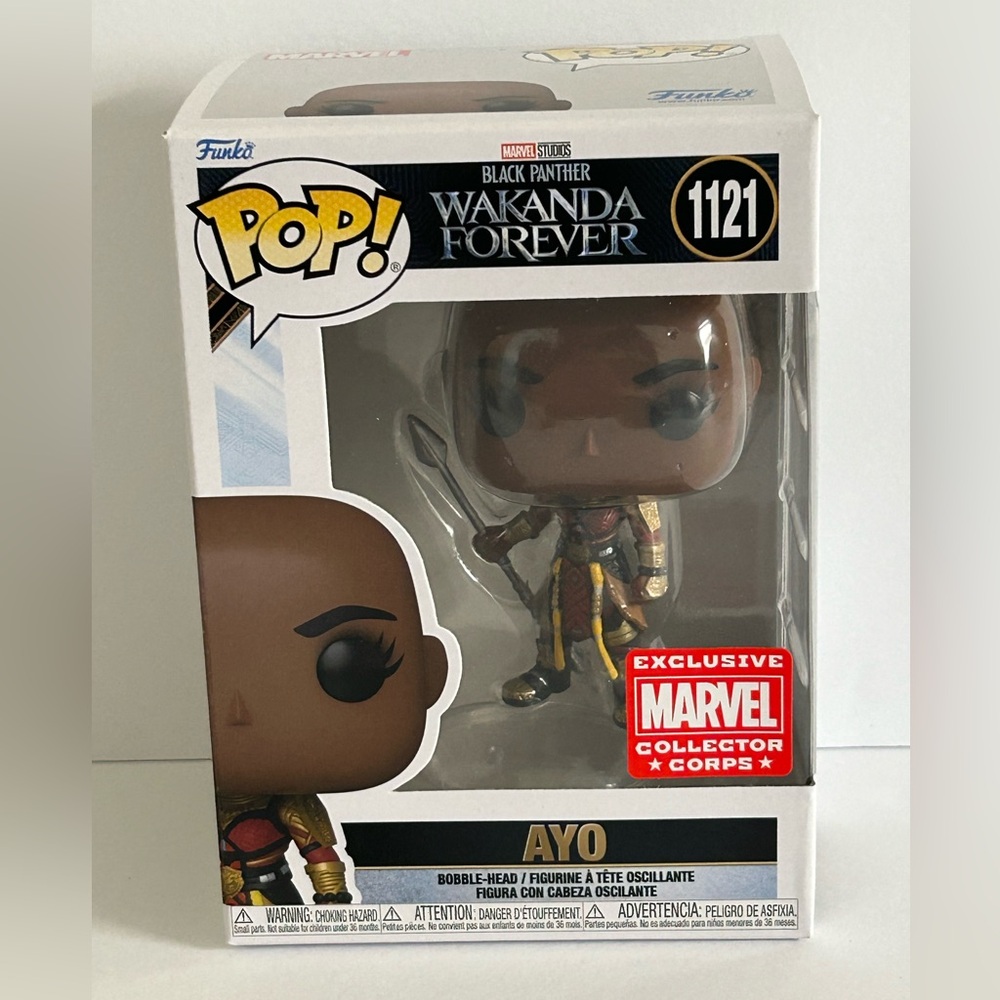 🦋 5/$25 - Ayo #1121 Black Panther Wakanda Forever Funko Pop! Collector Exclusive - Picture 4 of 16